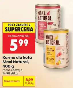 Biedronka Karma dla kota Maxi Natural oferta