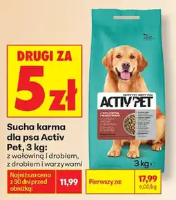Biedronka Sucha karma dla psa Activ Pet oferta