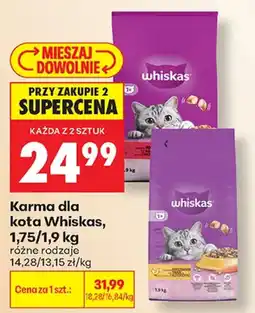 Biedronka Karma dla kota Whiskas oferta