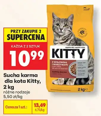 Biedronka Sucha karma dla kota Kitty oferta