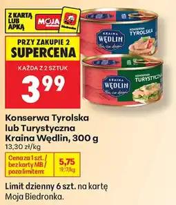 Biedronka Konserwa Tyrolska lub Turystyczna Kraina Wędlin oferta