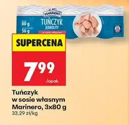 Biedronka Tuńczyk w sosie własnym Marinero oferta