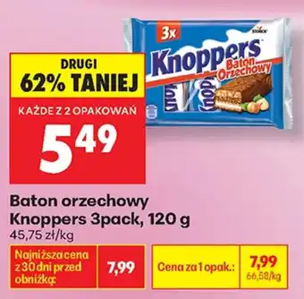 Biedronka Baton orzechowy Knoppers oferta