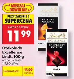 Biedronka Czekolada Excellence Lindt oferta