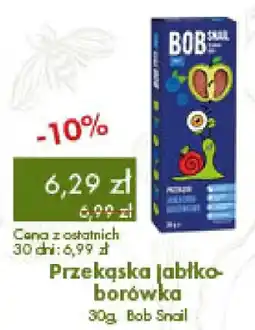 Organic Farma Zdrowia Przekąska jabłko-borówka Bob Snail oferta