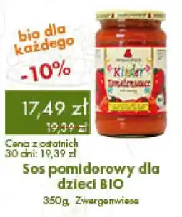 Organic Farma Zdrowia Sos pomidorowy dla dzieci BIO Zwergenwiese oferta