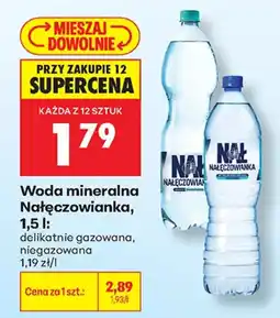 Biedronka Woda mineralna Nałęczowianka oferta