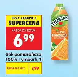 Biedronka Sok pomarańcza 100% Tymbark oferta