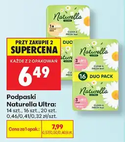 Biedronka Podpaski Naturella Ultra oferta
