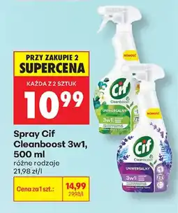 Biedronka Spray Cif Cleanboost 3w1 oferta