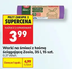 Biedronka Worki na śmieci z taśmą ściągającą Zosia oferta