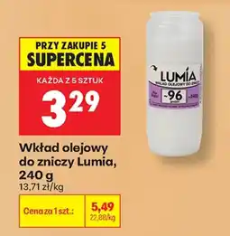 Biedronka Wkład olejowy do zniczy Lumia oferta