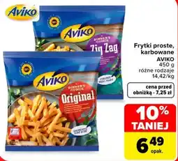 Carrefour Frytki proste, karbowane AVIKO oferta