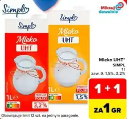 Carrefour Mleko UHT SIMPL oferta