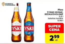 Carrefour Piwo TYSKIE GRONIE BEZALKOHOLOWE oferta