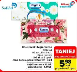 Carrefour Chusteczki higieniczne REGINA oferta
