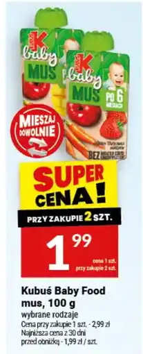 Twój Market Kubuś Baby Food mus oferta