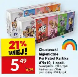 Twój Market Chusteczki higieniczne Psi Patrol Kartika oferta