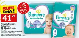 Twój Market Pieluchy Pampers Active Baby oferta