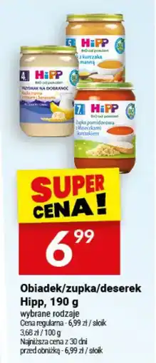 Twój Market Obiad/zupka/deserek Hipp oferta