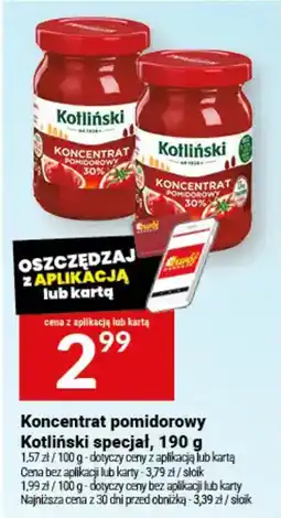 Twój Market Koncentrat pomidorowy Kotliński specjal oferta