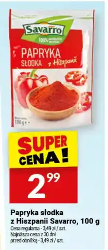 Twój Market Papryka słodka z Hiszpanii Savarro oferta