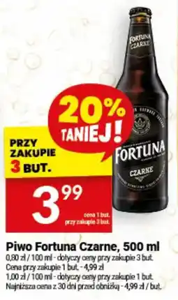 Twój Market Piwo Fortuna Czarne oferta