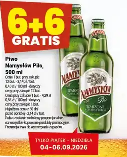 Twój Market Piwo Namysłów Pils oferta