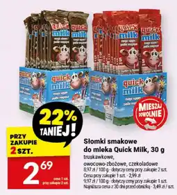 Twój Market Słomki smakowe do mleka Quick Milk oferta