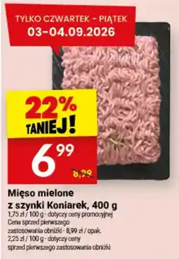 Twój Market Mięso mielone z szynki Koniarek oferta