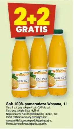 Twój Market Sok 100% pomarańcza Wosana oferta
