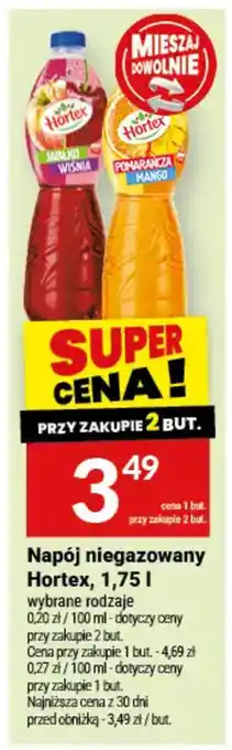 Twój Market Napój niegazowany Hortex oferta