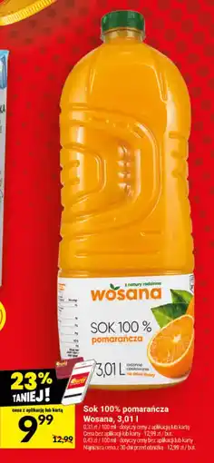 Twój Market Sok 100% pomarańcza Wosana oferta