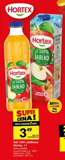Twój Market Sok 100% jabikowy Hortex oferta