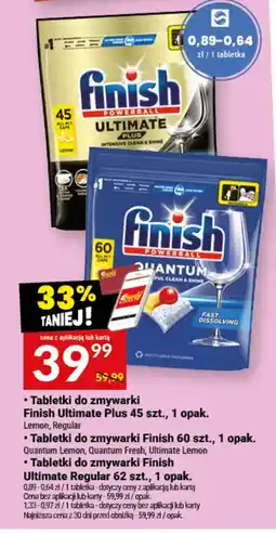Twój Market Tabletki do zmywarki Finish Ultimate Plus oferta
