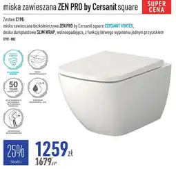 Cersanit miska zawieszana ZEN PRO by Cersanit square oferta
