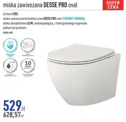 Cersanit miska zawieszana DESSE PRO oval oferta