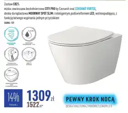 Cersanit miska zawieszana bezkołnierzowa CITY PRO by Cersanit oval CERSANIT VORTEX oferta