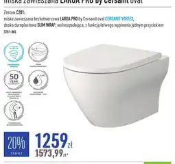 Cersanit Miska zawieszana LARGA PRO by Cersanit oval oferta