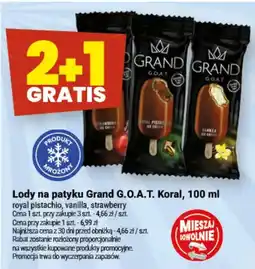 Twój Market Lody na patyku Grand G.O.A.T. Koral oferta