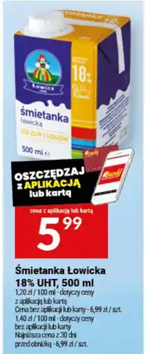 Twój Market Śmietanka Łowicka 18% UHT oferta