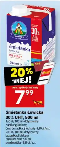 Twój Market Śmietanka Łowicka 30% UHT oferta