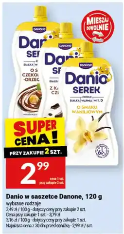 Twój Market Danio w saszetce Danone oferta