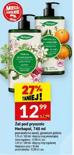 Twój Market Żel pod prysznic Herbapol oferta