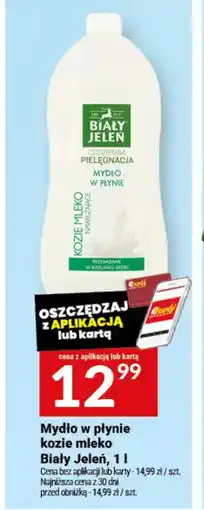 Twój Market Mydło w płynie kozie mleko Biały Jeleń oferta