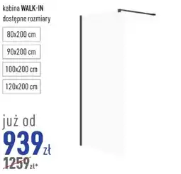 Cersanit kabina WALK-IN oferta