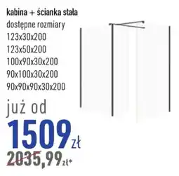 Cersanit kabina + ścianka stała oferta