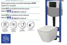 Cersanit Zestaw D16 z przyciskiem czarnym matowym oferta