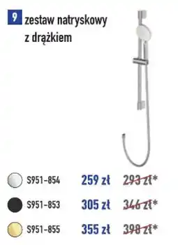 Cersanit zestaw natryskowy z drążkiem oferta