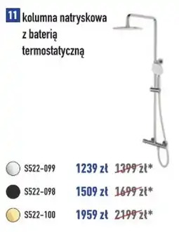 Cersanit kolumna natryskowa z baterią termostatyczną oferta